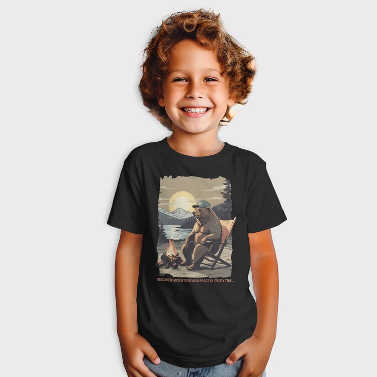 Discover Adventure and Peace in Every Trail, Tricou Copii