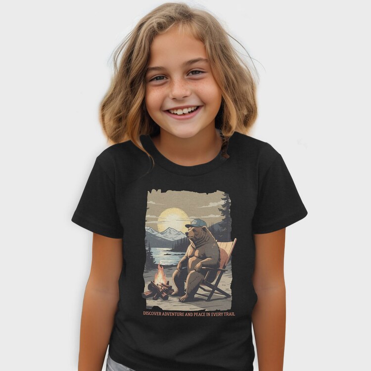 Discover Adventure and Peace in Every Trail, Tricou Copii