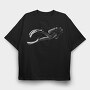 Scubba Diving Drawing Guy, Tricou Oversize Barbati (Unisex)