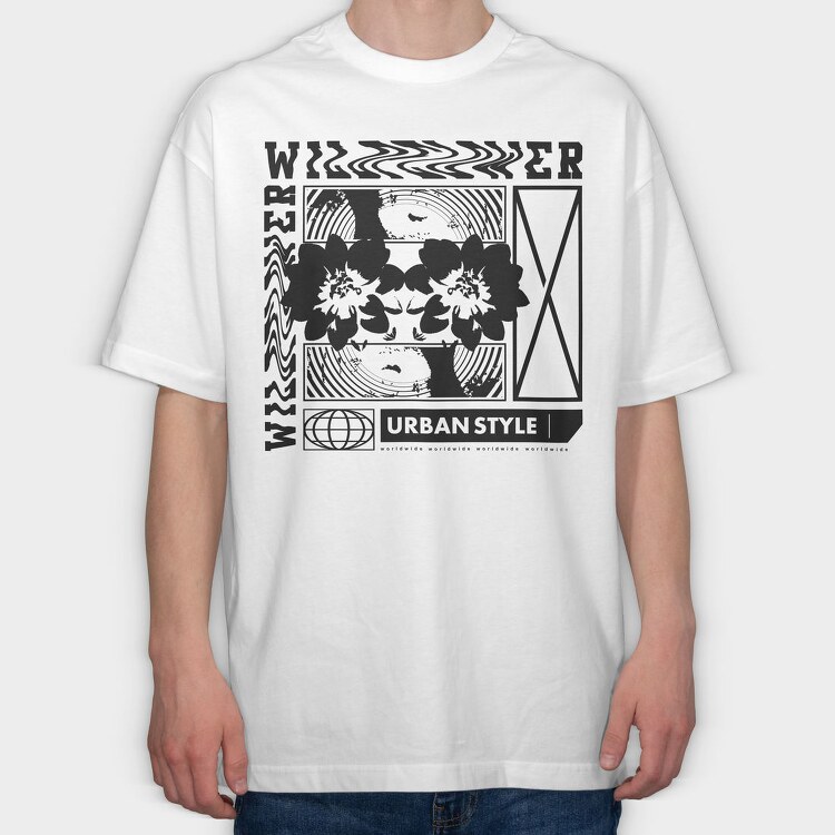 Flower 1, Tricou Oversize Barbati (Unisex)