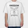 Feedom 1, Tricou Oversize Barbati (Unisex)