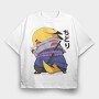 Pikachu Samurai, Tricou Oversize Barbati (Unisex)