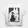 Princess Mononoke, Tricou Oversize Barbati (Unisex)