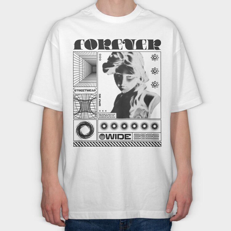 Forever 2, Tricou Oversize Barbati (Unisex)
