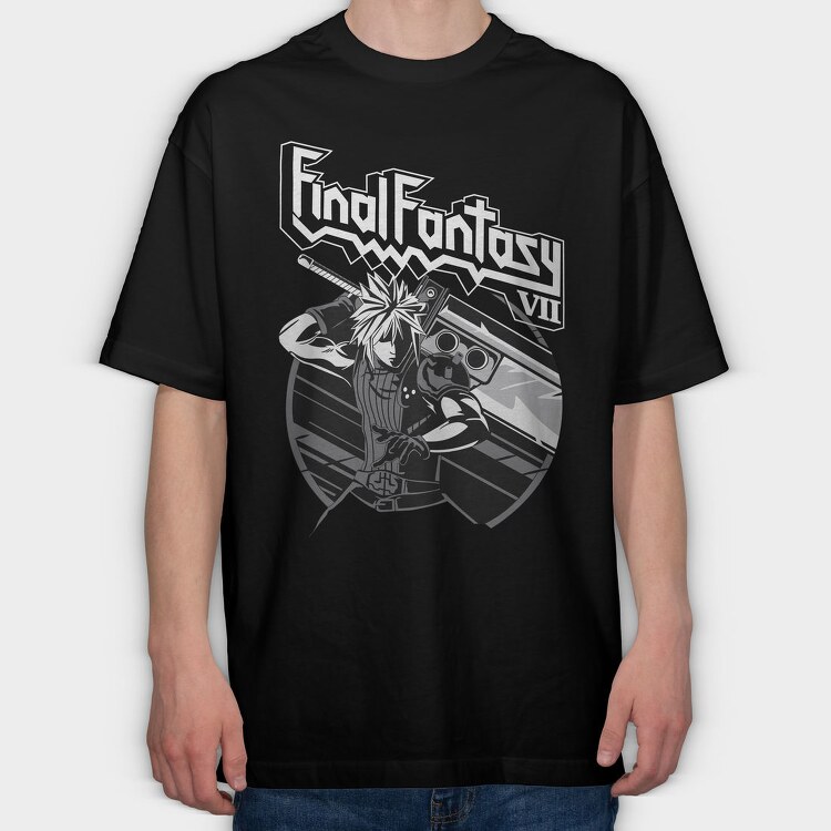 Final Fantasy 7, Tricou Oversize Barbati (Unisex)