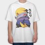 Pikachu Samurai, Tricou Oversize Barbati (Unisex)
