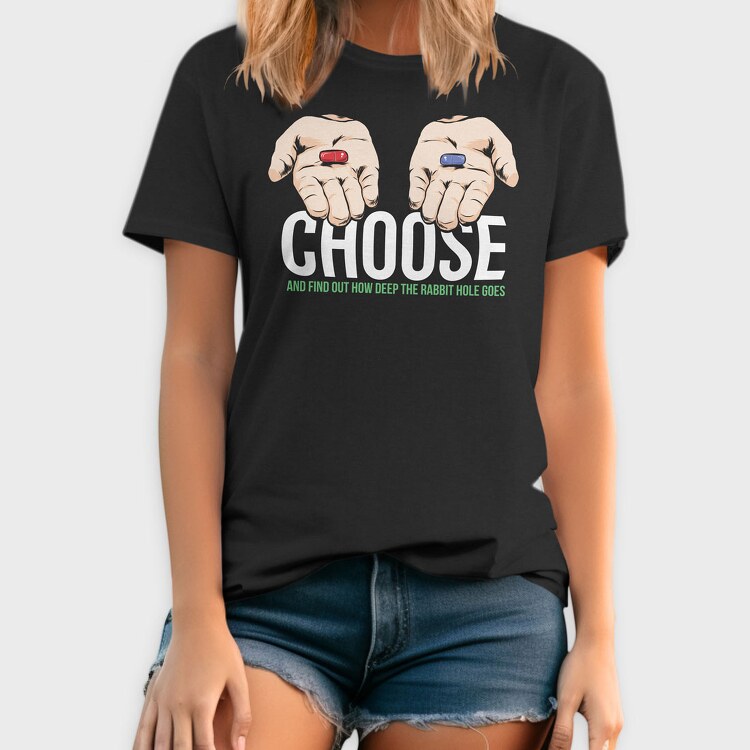 Matrix Hands Choose, Tricou Barbati (Unisex)