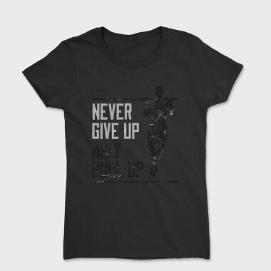 Silhouette Doing Calisthenics Only Pullup, Tricou Femei