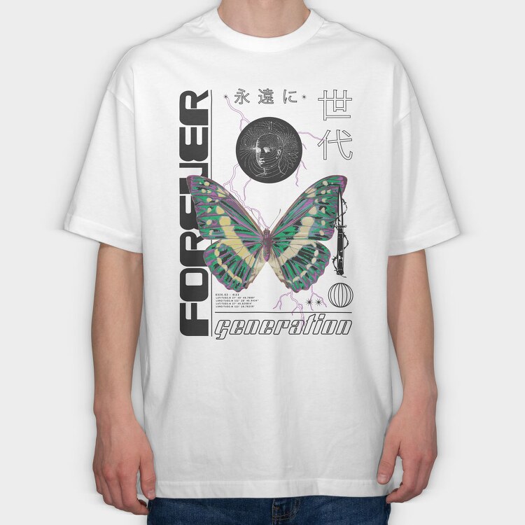 Forever 2 1, Tricou Oversize Barbati (Unisex)