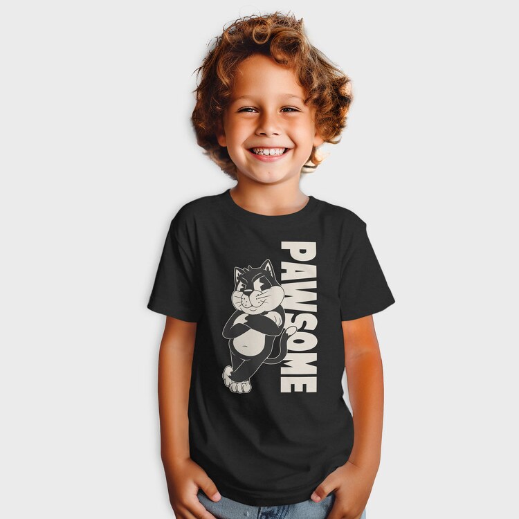 Cartoon Cat Pawsome, Tricou Copii