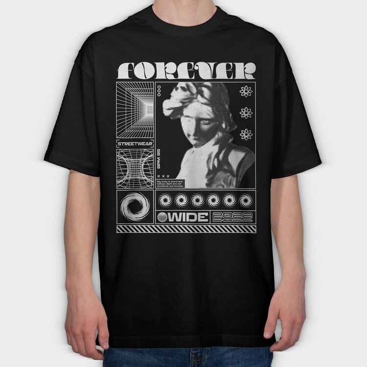 Forever 1, Tricou Oversize Barbati (Unisex)