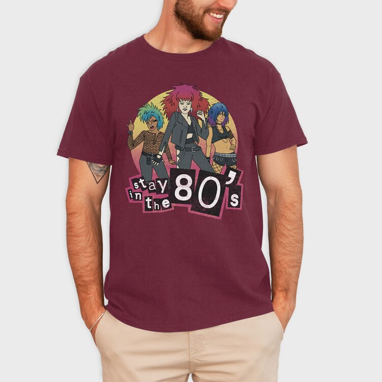 Stay in the 80 S, Tricou Barbati (Unisex)