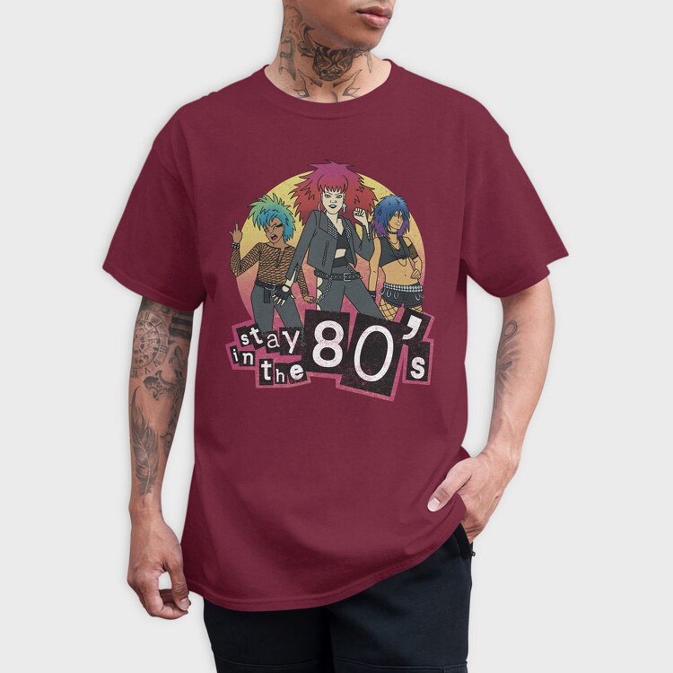 Stay in the 80 S, Tricou Barbati (Unisex)