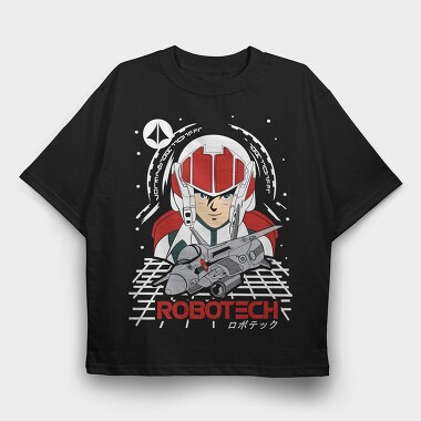 Robotech 1, Tricou Oversize Barbati (Unisex)