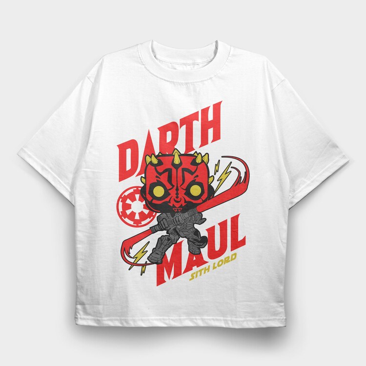 Funko Darth Maul, Tricou Oversize Barbati (Unisex)