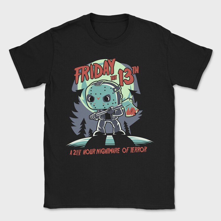 Friday the 13 Th, Tricou Barbati (Unisex)