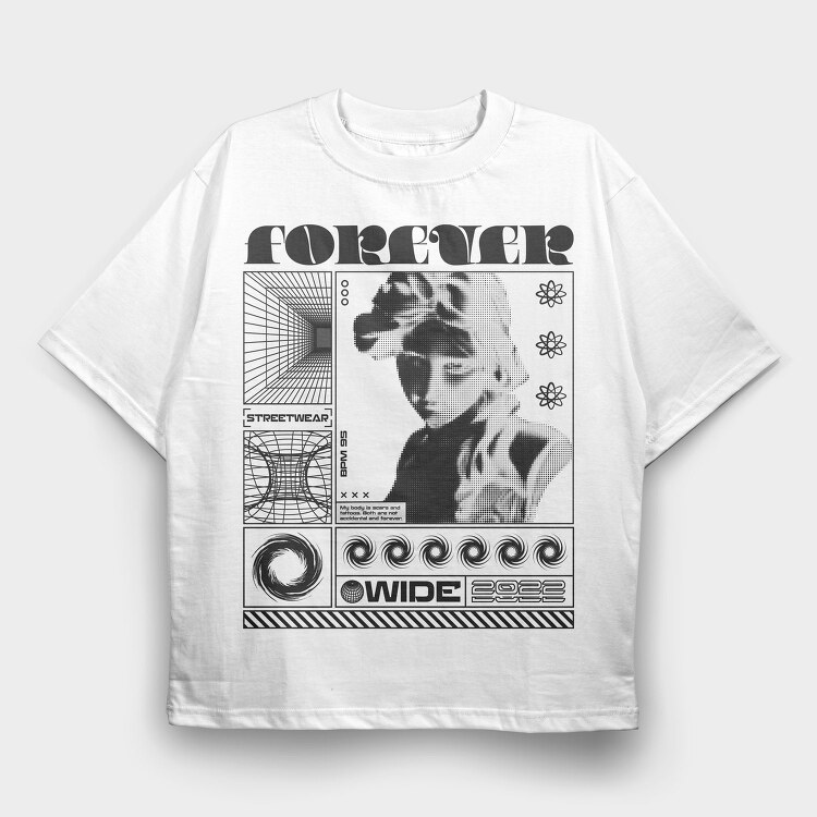 Forever 2, Tricou Oversize Barbati (Unisex)
