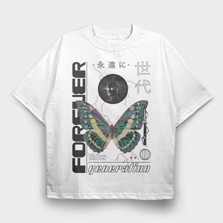 Forever 2 1, Tricou Oversize Barbati (Unisex)