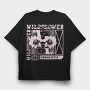 Flower 2, Tricou Oversize Barbati (Unisex)