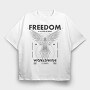 Feedom 1, Tricou Oversize Barbati (Unisex)