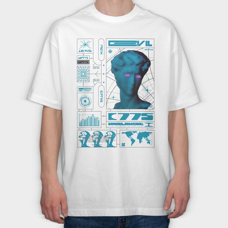 Electric Evil 2, Tricou Oversize Barbati (Unisex)