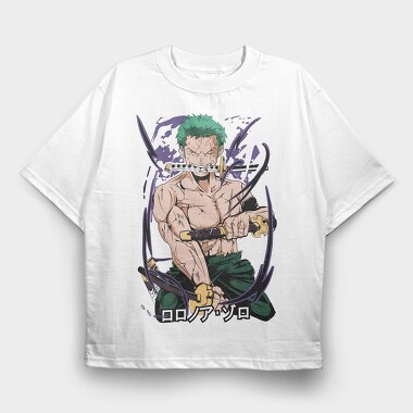 Roronoa Zoro, Tricou Oversize Barbati (Unisex)