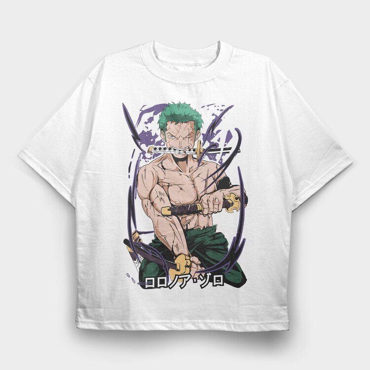 Roronoa Zoro, Tricou Oversize Barbati (Unisex)