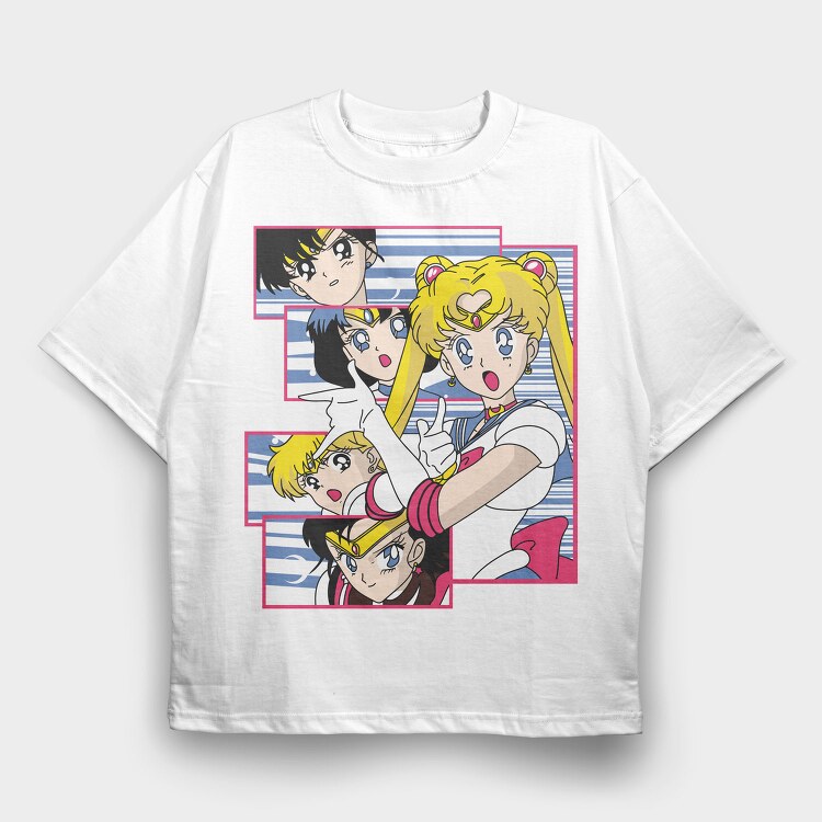 Sailor Moon 12, Tricou Oversize Barbati (Unisex)