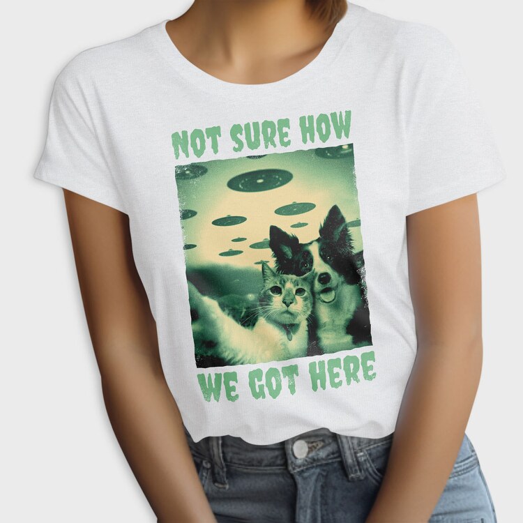 Dog and Cat Ufo, Tricou Femei