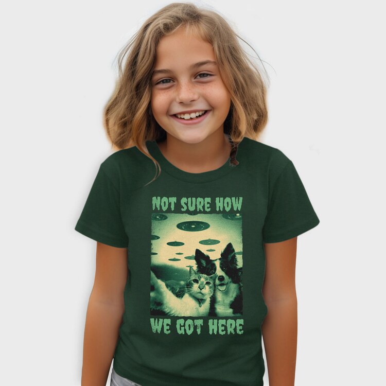 Dog and Cat Ufo, Tricou Copii