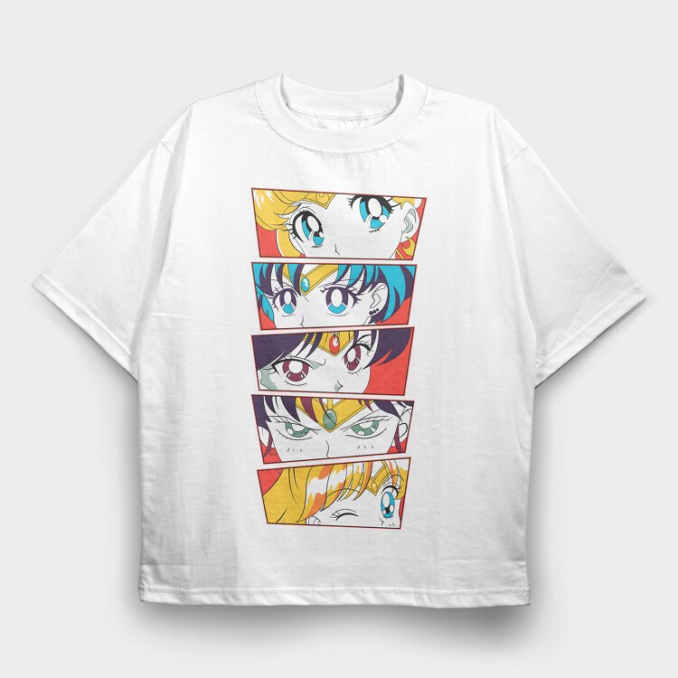 Sailor Moon 21, Tricou Oversize Barbati (Unisex)