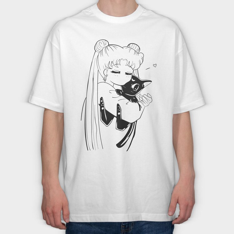 Sailor Moon 14, Tricou Oversize Barbati (Unisex)