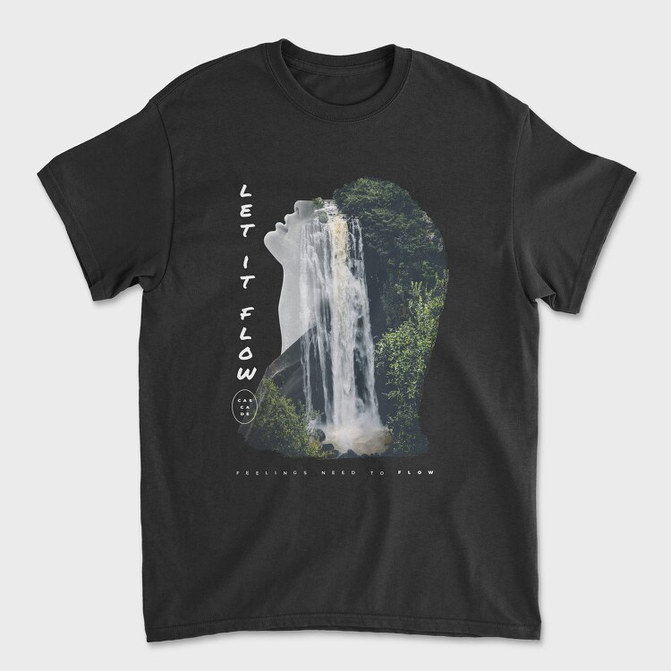 Cascade Woman, Tricou Barbati (Unisex)