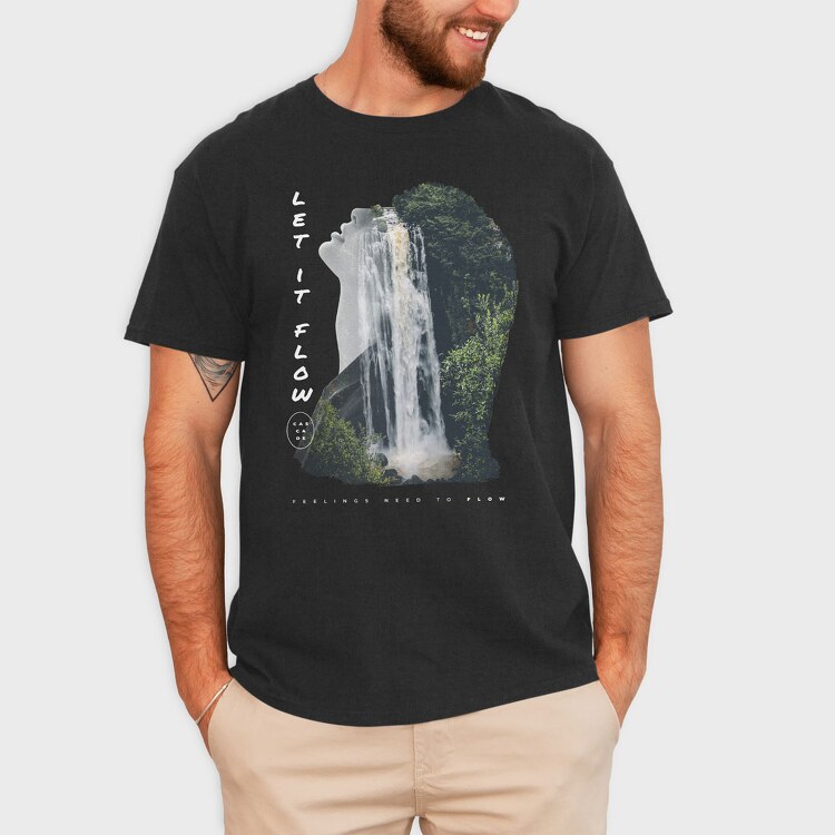 Cascade Woman, Tricou Barbati (Unisex)