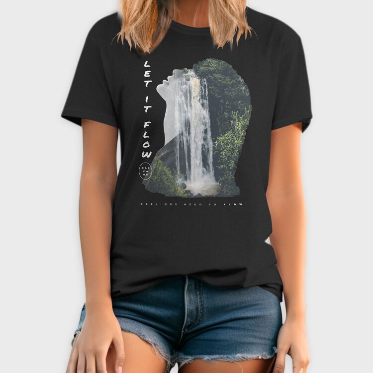 Cascade Woman, Tricou Barbati (Unisex)