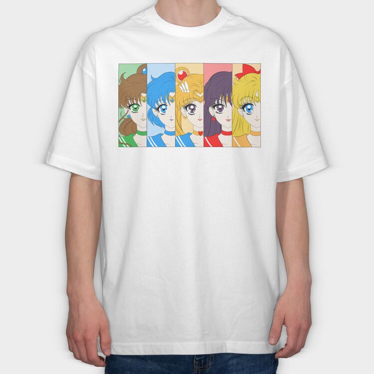 Sailor Moon 17, Tricou Oversize Barbati (Unisex)