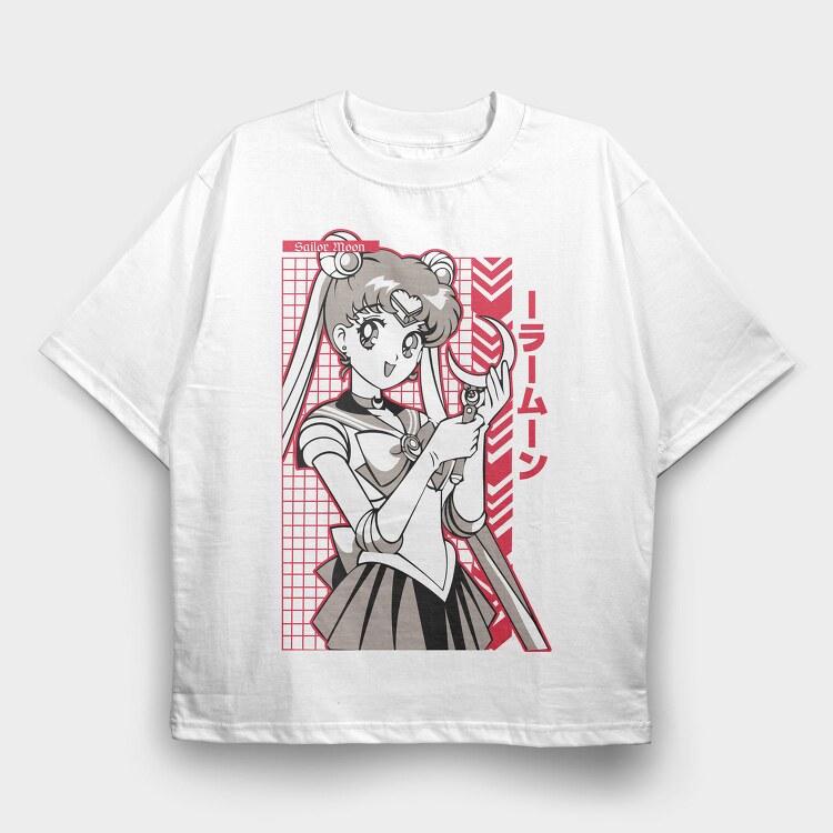 Sailor Moon 24, Tricou Oversize Barbati (Unisex)