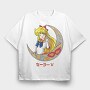 Sailor Moon 25, Tricou Oversize Barbati (Unisex)