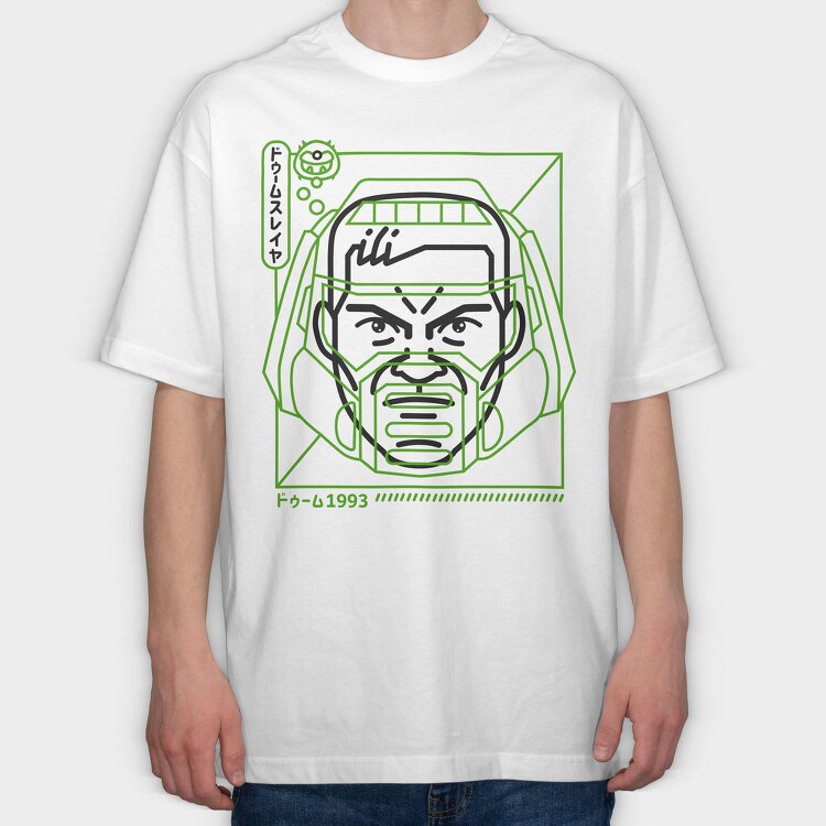 Doom 1, Tricou Oversize Barbati (Unisex)