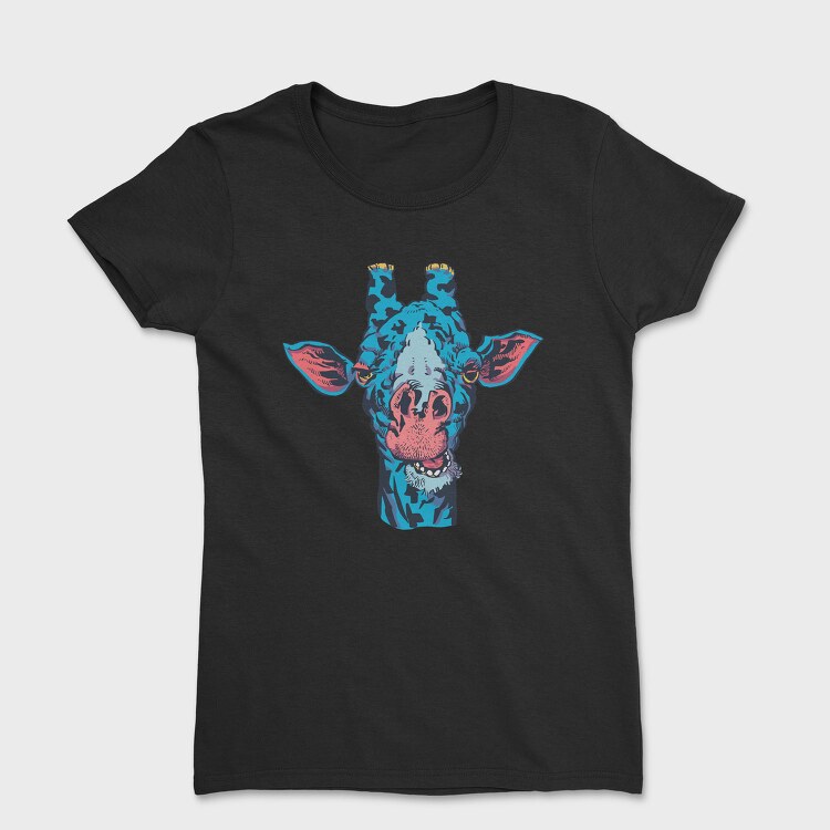 Blue Giraffe Wild, Tricou Femei
