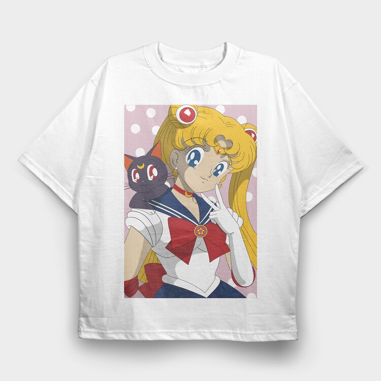 Sailor Moon 9, Tricou Oversize Barbati (Unisex)