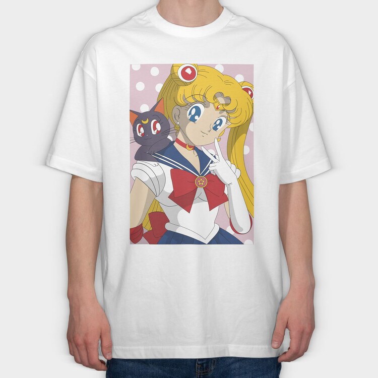 Sailor Moon 9, Tricou Oversize Barbati (Unisex)