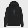 Skateboard Heart Line, Hanorac Oversize Barbati (Unisex)