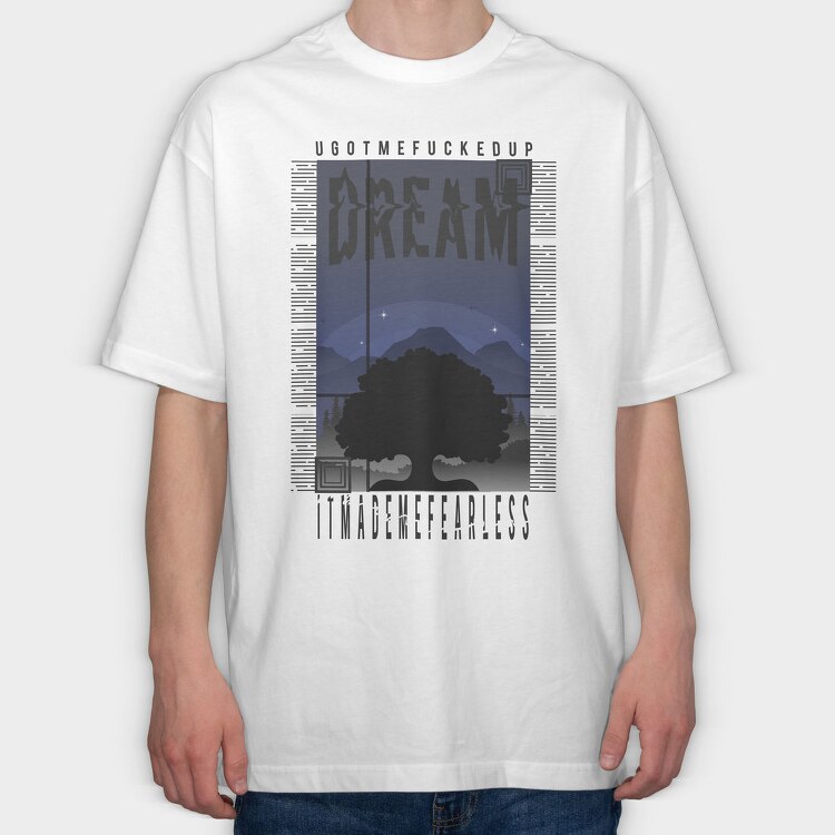 Dream 1, Tricou Oversize Barbati (Unisex)