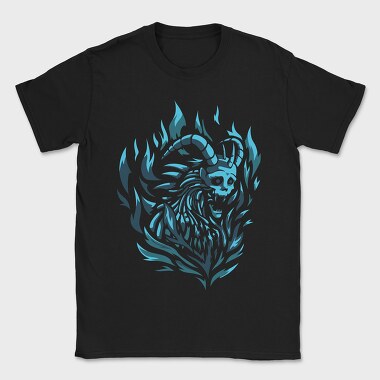 Skeleton Demon Dark Creature Darkness 01, Tricou Barbati (Unisex)