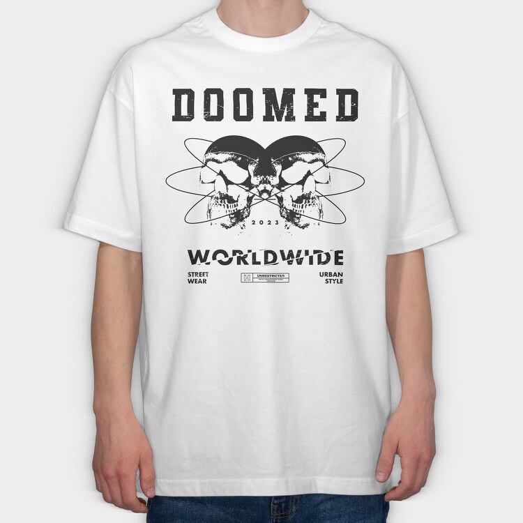 Doomed 1, Tricou Oversize Barbati (Unisex)