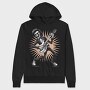 Skeleton Electric Guitar Rockabilly, Hanorac Oversize Barbati (Unisex)