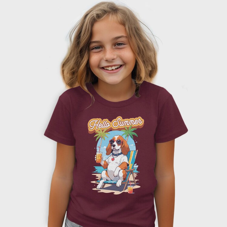 Dog Beach Hello Summer, Tricou Copii