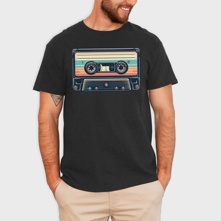 Cassete Vintage, Tricou Barbati (Unisex)