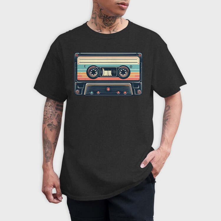 Cassete Vintage, Tricou Barbati (Unisex)